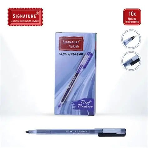Signature Splash Finest Fineliner Pen box of 10
