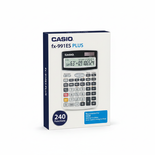 Casio fx-991ES Plus Scientific Calculator - Original Retail Box with 240 Functions Badge