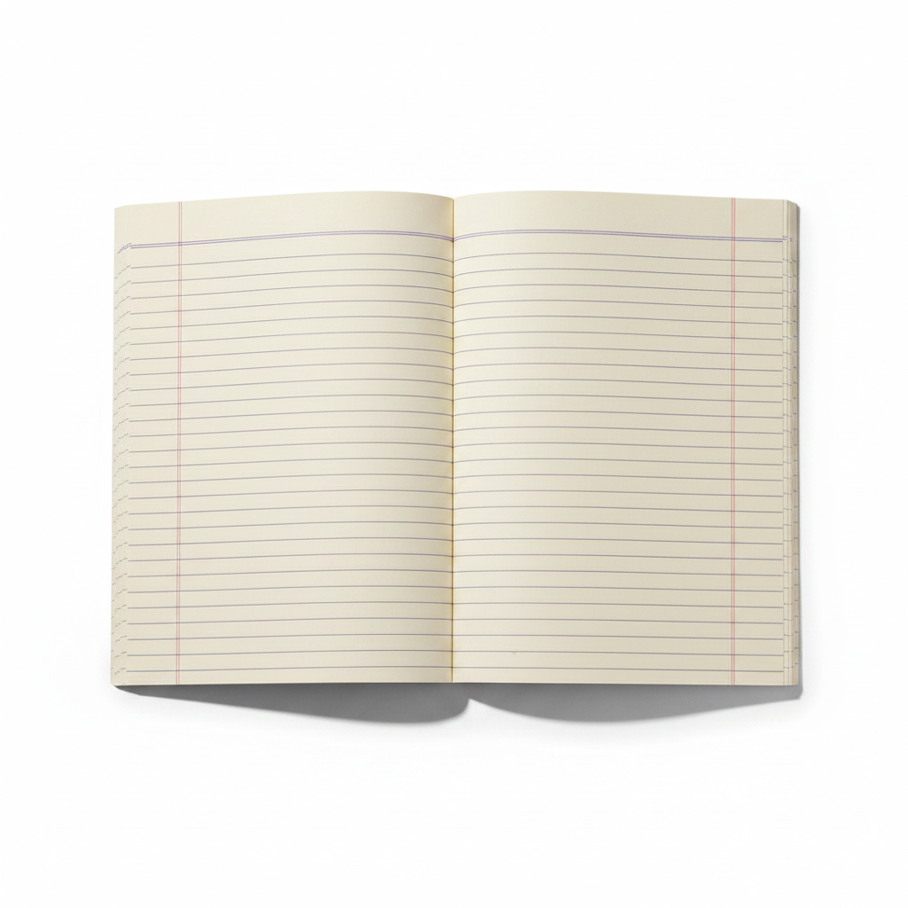 Imported Rough Register 120 Pages - Open View