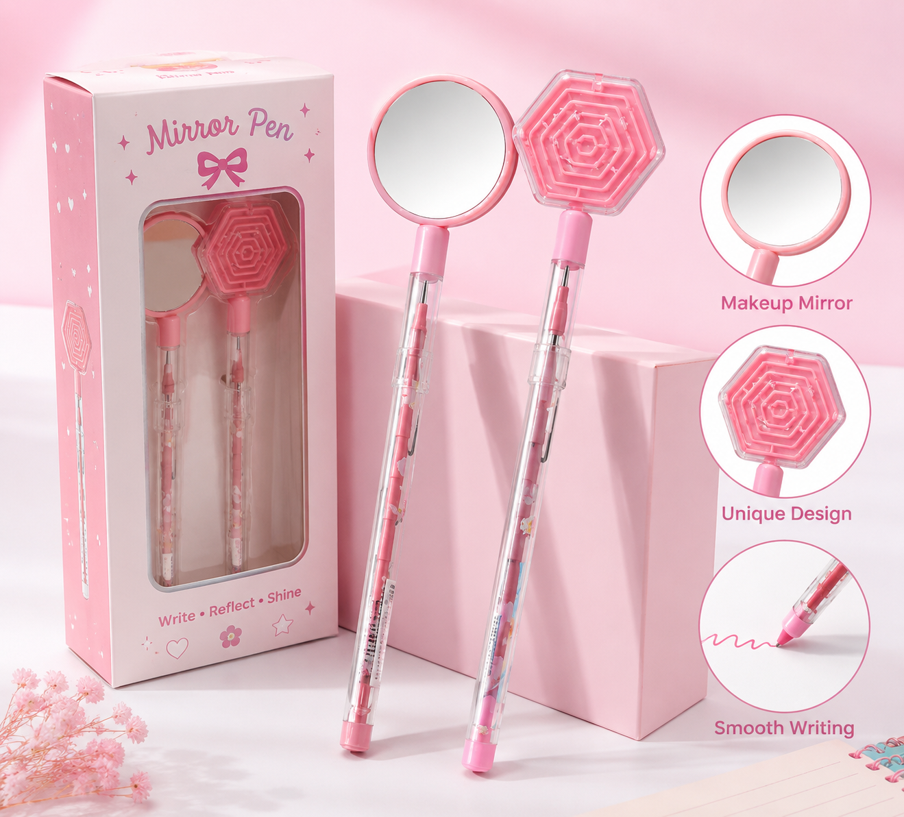 Multiple Sika Pencil – Novelty Maze Top & Mirror Pencil Set