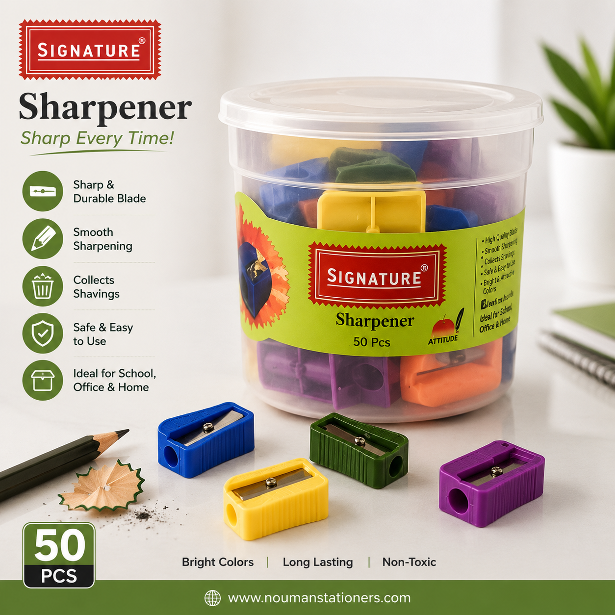 Signature High Quality Sharpener Bucket – 50 Pieces