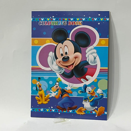 Mickey Mouse colouring book blue cover with Pluto Goofy Donald Duck