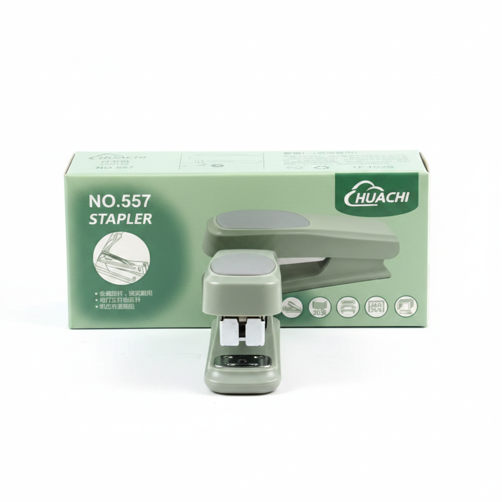 Huachi No.557 Stapler - Sage Green with Box