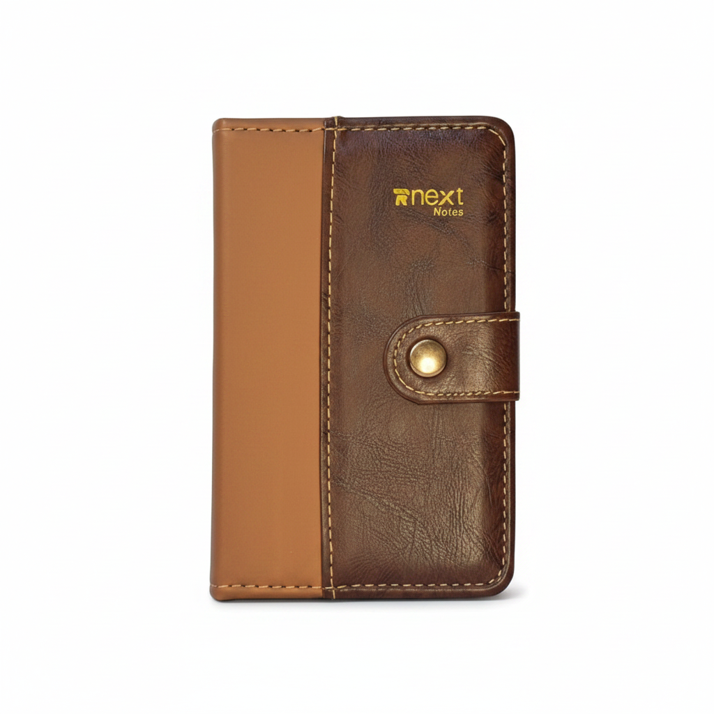 Next Notes Pocket Diary - Two-tone Leather Cover Front