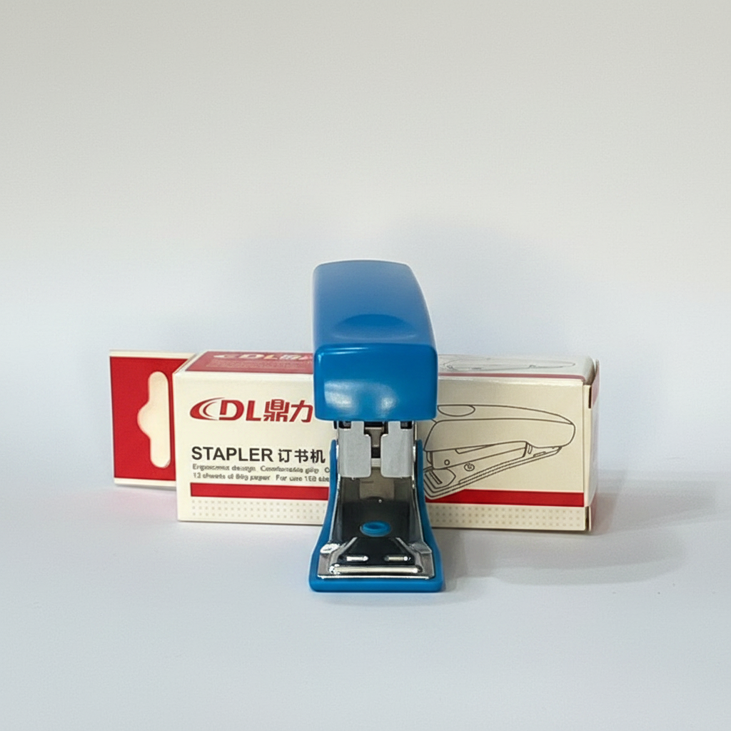 DL Dingji Mini Stapler DL0220 - Blue Stapler with Box