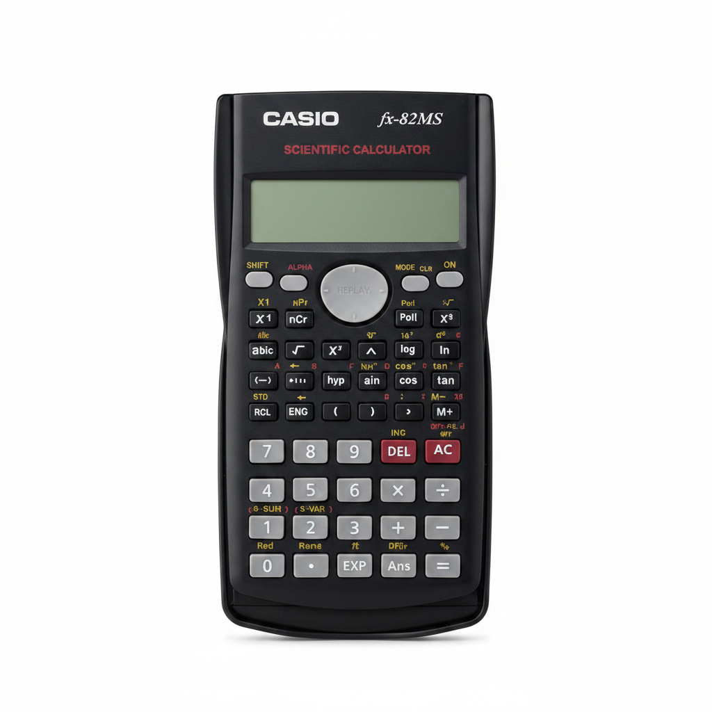 Casio fx-82MS Scientific Calculator - All Black Body with Full Keypad
