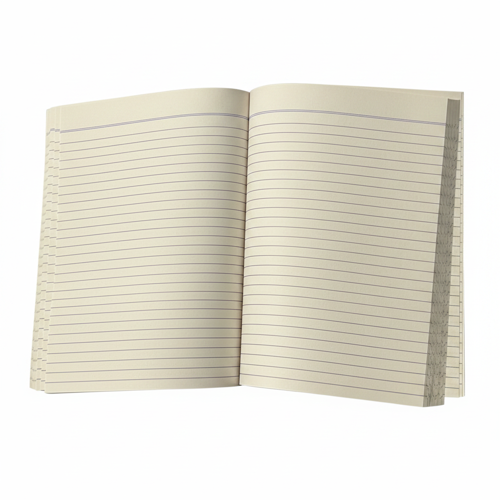Imported Rough Register 140 Pages - Open View
