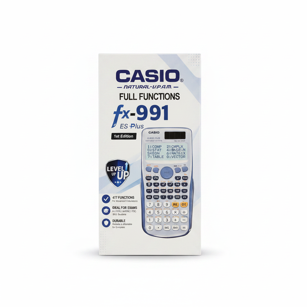 Casio fx-991ES Plus Scientific Calculator - Original Retail Box Packaging